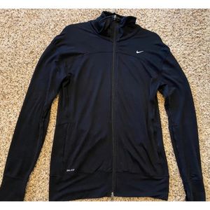 WOMEN'S NIKE DRI-FIT LONG SLEEVE ZIPPERED JACKET - SIZE LARGE